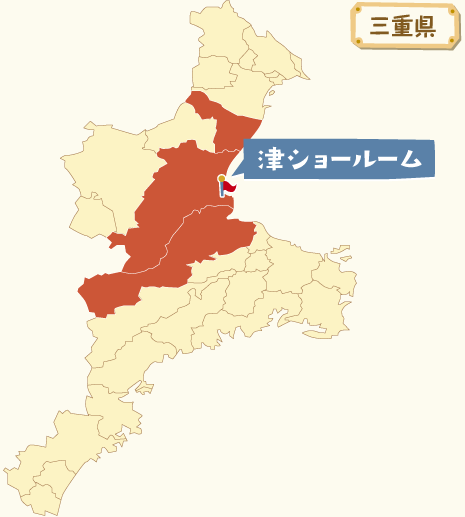 津エリアの地図