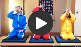 ほにゅう瓶早飲みゲーム！